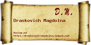 Draskovich Magdolna névjegykártya