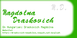 magdolna draskovich business card